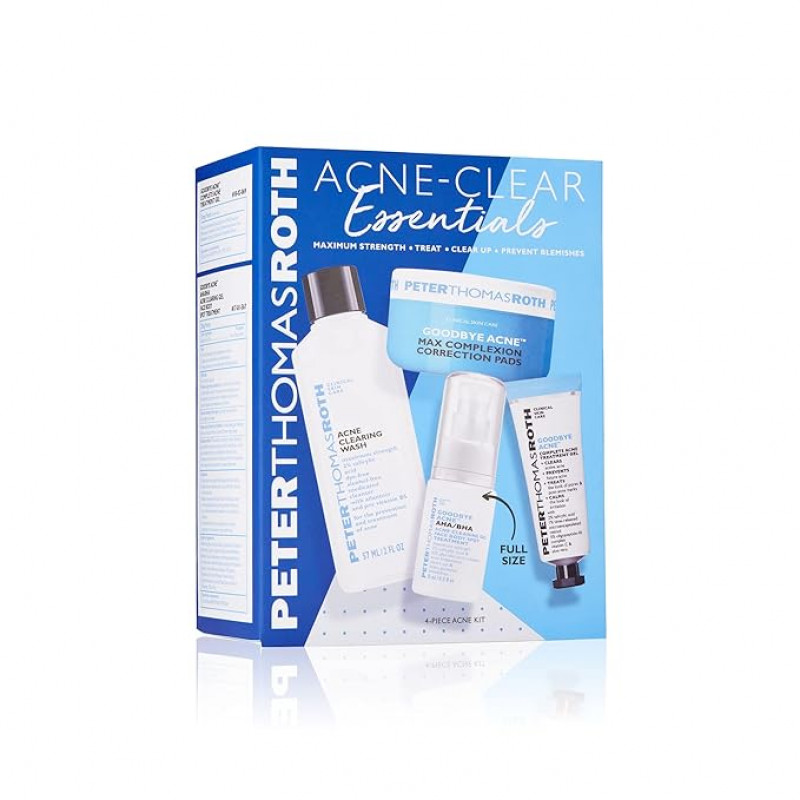 Acne-Clear Essentials 4-Piece Acne Kit Travel size
